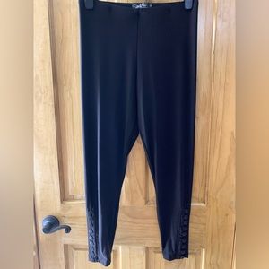Sympli Legging w/ Button Detail Chocolate Brown